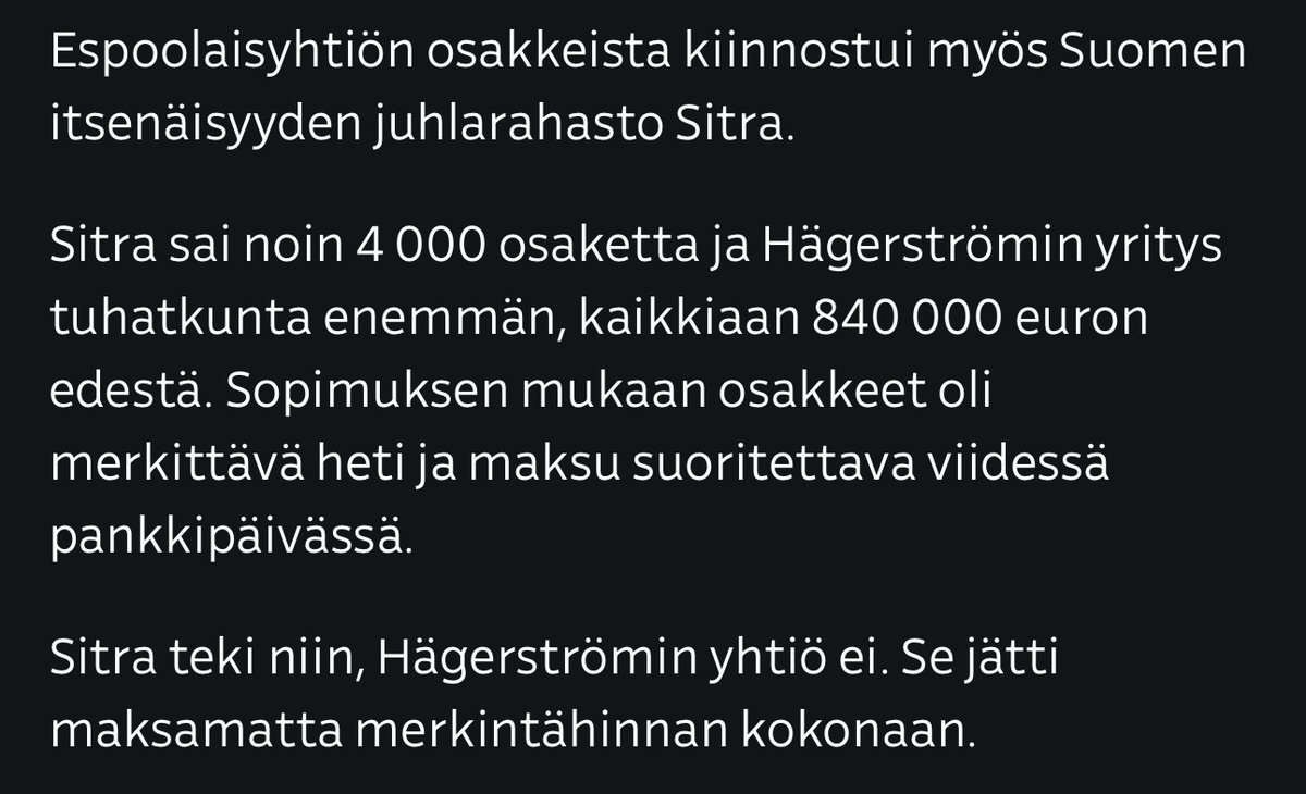 paivan_psyk0's tweet photo. Millainen on @SitraFund teidän DD-prosessi?
Olette sijoittaneet veronmaksajien rahoja yhtiöön 373 333,33€, jota ei ole edes olemassa. WTF?
"Kirsikkana päällä": Toinen fiksumpi pieni yksityinen yhtiö teki tuon rikosilmoituksen.
https://t.co/xuQCNJ0zom https://t.co/s1qnIpq8hH