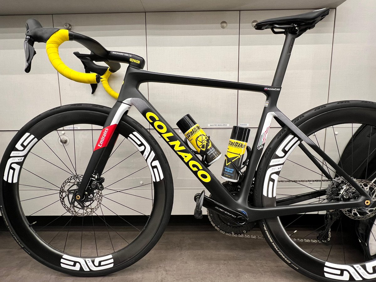 WalBike's tweet photo. 🟡Congratulations to @tadejpogacar and @uae_team_emirates on their stunning victory in the @letourdefrance ! At #WalBike, we are immensely proud to have played a part in this historic achievement by maintaining the champions’ bikes in peak condition. https://t.co/jQVusQUcj0