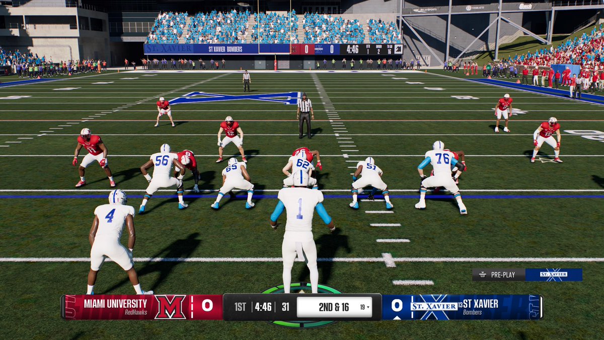 stxsports's tweet photo. We’re in the game🏈🎮💣

Search “Xavier” in the download center to play as the Bombers in @EASPORTSCollege 

#GoBombers | #AMDG | @StXFB https://t.co/NRzMZVoAu3