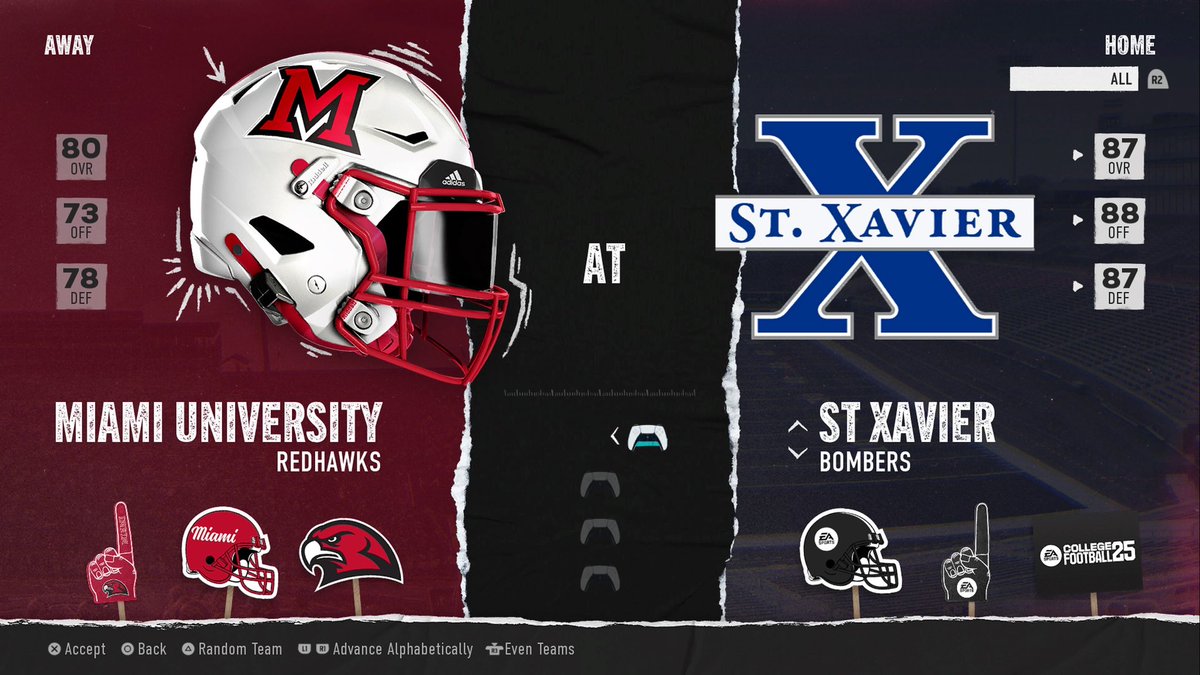 stxsports's tweet photo. We’re in the game🏈🎮💣

Search “Xavier” in the download center to play as the Bombers in @EASPORTSCollege 

#GoBombers | #AMDG | @StXFB https://t.co/NRzMZVoAu3