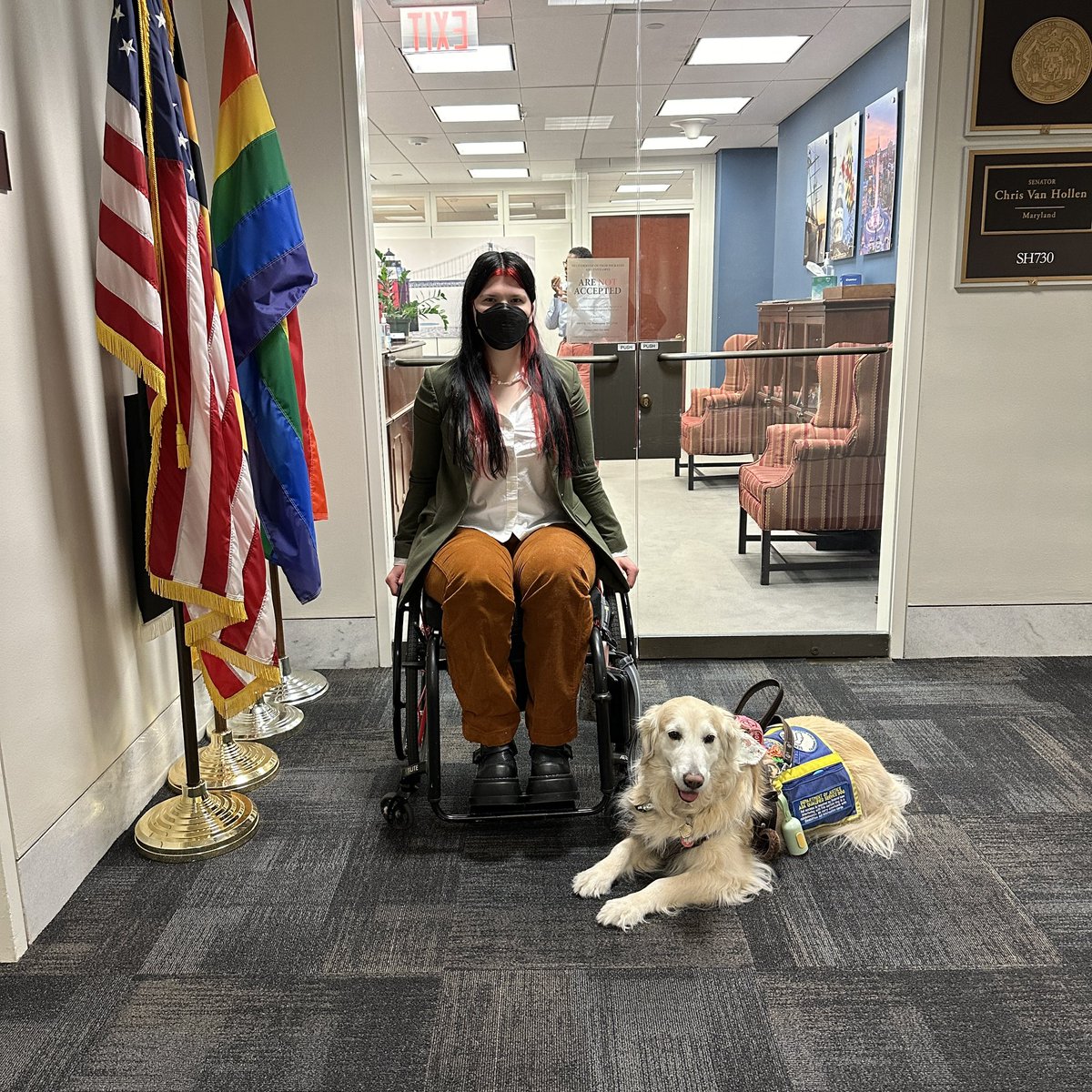 toothasinteeth's tweet photo. @TheChudReport @JoeBiden My service dog has been to various meetings I’ve had with senator’s offices… I think she’d be a better president than a republican. 🦮 https://t.co/csLiAtDZiR