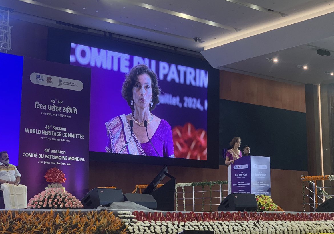 The 46th session of the #WorldHeritage Committee has officially opened today in in #NewDelhi #India for 10 days of work!
The Committee, made of 21 countries plays an essential role in the identification and preservation of #WorldHeritage treasures.
Follow➡️whc.unesco.org/en/sessions/46…