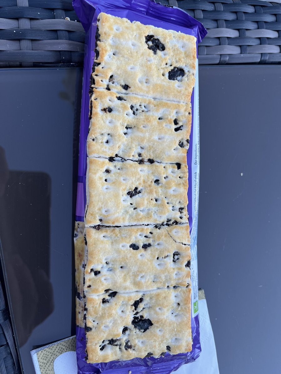 I’ve just discovered that a garibaldi biscuit only contains 4% of my sugar allowance. This is a biscuit yes? #loveagaribaldi
