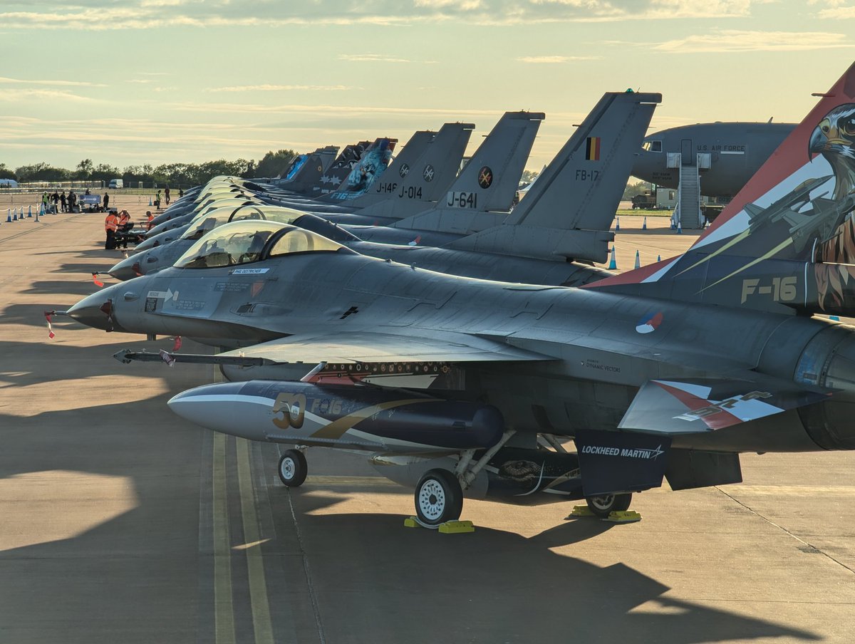 Sunset on the Viper Line <a href="/airtattoo/">Royal International Air Tattoo</a> <a href="/RIATairtraffic/">RIAT Air Traffic</a> #RIAT24 #avgeek