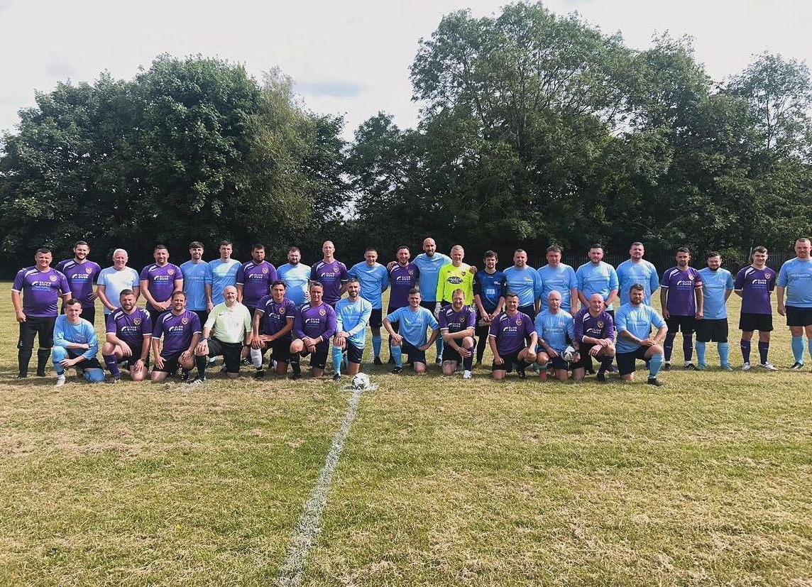 _4Louis's tweet photo. 4Louis FC made their full debut on Saturday in Durham against a strong Junior FC for charity and came out 2-1 winners in a very entertaining game. We have come a long way in a very short space of time. Haway the dads!!! 4Louis #hawaythedads #4louis #EFL #foundationoflight https://t.co/BNMqAIXCZ7