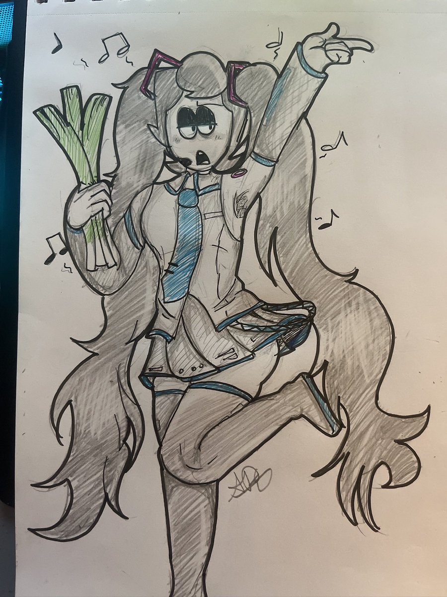 RayZZZZyeah's tweet image. This was awhile ago, but Kevin is in a hatsune miku cosplay-
#spookymonth #Spookymonthkevin #spookymonthart