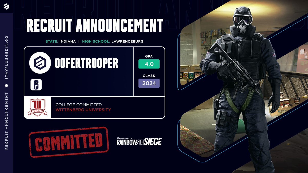 Stay Plugged In (@stay_plugged_in) on Twitter photo Locked in ☑️
00ferTr00per is officially committed to <a href="/WittEsports/">witt_esports</a> for Fall 2024! 🎓
GLHF! Locked in ☑️
00ferTr00per is officially committed to <a href="/WittEsports/">witt_esports</a> for Fall 2024! 🎓
GLHF!