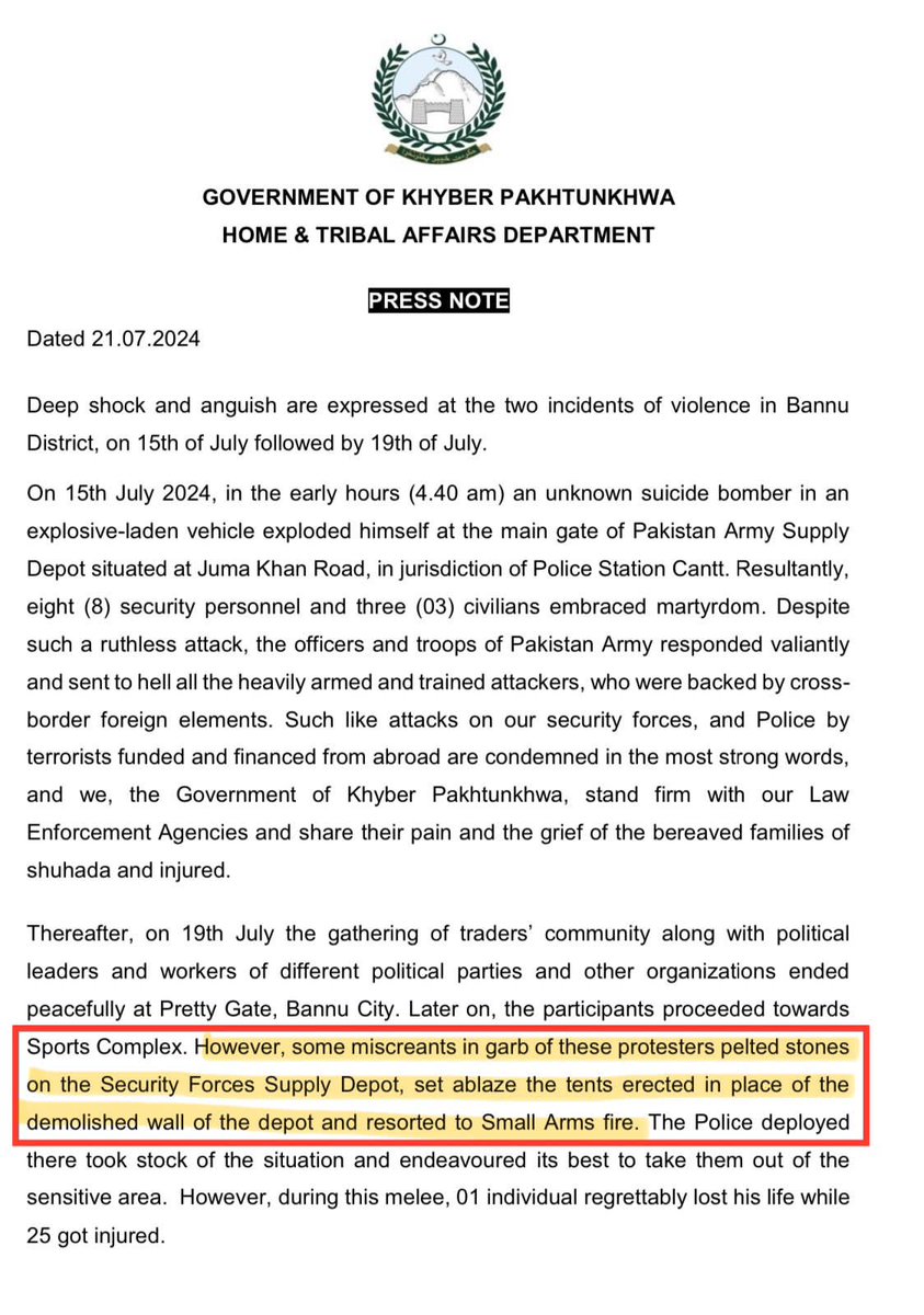 بنوں واقعے پر ڈیجیٹل دہشتگردوں نے اپنے آقاؤں کے حکم پر پراپیگینڈا کیا اور خانہ جنگی کا ماحول بنانے کی کوشش کی لیکن ناکام رہے کیونکہ اللہ تعالی نے قرآن میں فرمایا
 “وَ مَكَرُوْا وَ مَكَرَ اللّٰهُ-وَ اللّٰهُ خَیْرُ الْمٰكِرِیْنَ” یعنی کافر چال چلتے ہیں پر اللہ ان کی چال الٹی کر