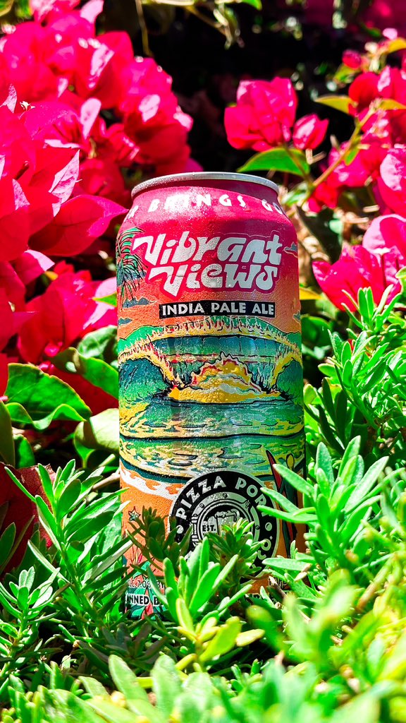 Enjoy tropical sunshine in every sip ☀️🌴.

Vibrant Views IPA is now available in six packs and draft at all @pizzaportbrewingco brewpubs. Keep an eye out for this weekend across Southern California. Northern California, Arizona, and Nevada are not too far behind.  CHEERS!