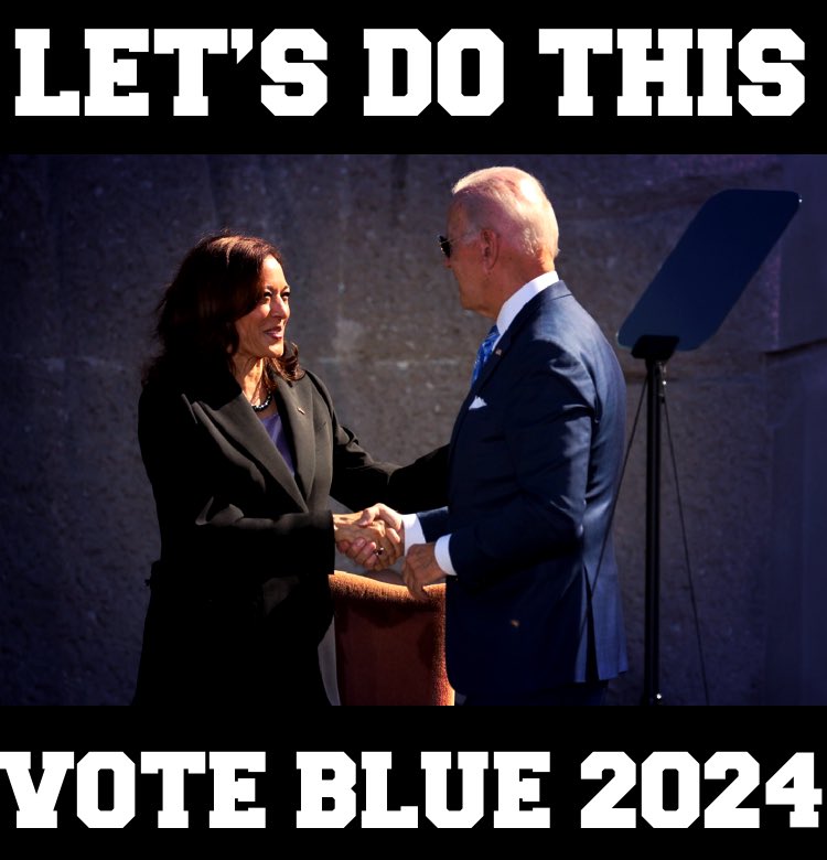 “Today I want to offer my full support and endorsement for Kamala to be the nominee of our party this year. Democrats, it’s time to come together and beat Trump. Let’s Do This” - President Joe Biden. Tap💙RT for #JoeBiden #KamalaHarris #VoteBlue2024