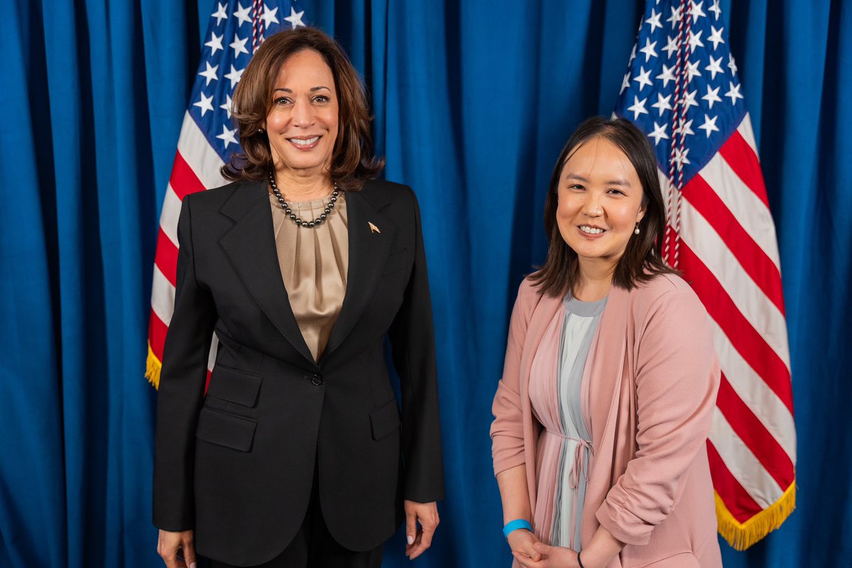 President Biden is one of the most pro-worker leaders we’ve had in a while. I’m grateful for his leadership &amp; service getting us out of the pandemic and back on track. Today I’m also grateful he gave us the opportunity to elect our first Asian, Black, &amp; woman president. Let’s go!