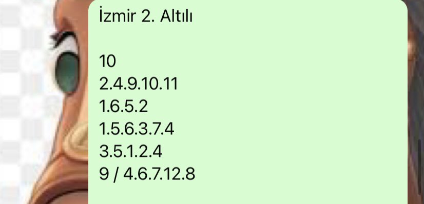 Grubumuzda paylaştığımız İZMİR 2. Altılı kurgumuz OĞLUM MUSTAFA bankosuyla kolay şekilde isabet sağladı✌🏼

11.335,37 TL💰

Aktaşkaya ve Dr Aziz’i içeri atabilsek 100.000 civarı bir ikramiye alabilirdik ama yine de bulmak önemli.

Whatsapp grubumuzdaki dostlarımıza armağan olsun🧿