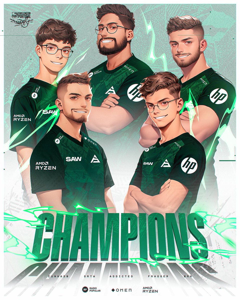 INCONTESTÁVEIS! 🏆🏆🏆🏆

Pela 4ª vez em 4 possíveis, somos os campeões da <a href="/valleague_pt/">VALORANT Challengers Portugal: Tempest</a>. 

#StayAWarrior #VALTempest