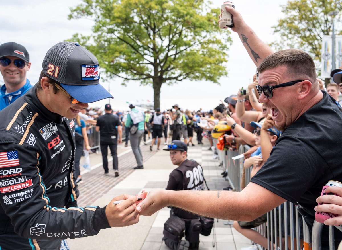 NASCARonUSA's tweet photo. Harrison Burton signed a fan's false teeth.

Yes, really. #Brickyard400 https://t.co/60L66F5gFX