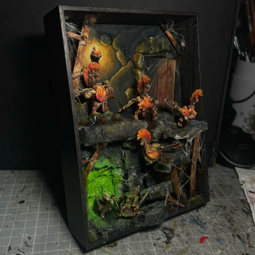 matadero40k's tweet photo. POR FIN TERMINADO #ruinaenlamina el proyecto de diorama encargado para el torneo de perretes!!

Estoy muy contenta con él así que supongo quenos daré bastante brasa https://t.co/HzkZd8w1ts