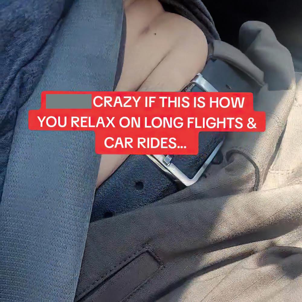 beltbro's tweet photo. You’re crazy if this how you relax on long flights and car rides! BeltBro no buckle belts now available on Amazon! https://t.co/JOP93ApgAy