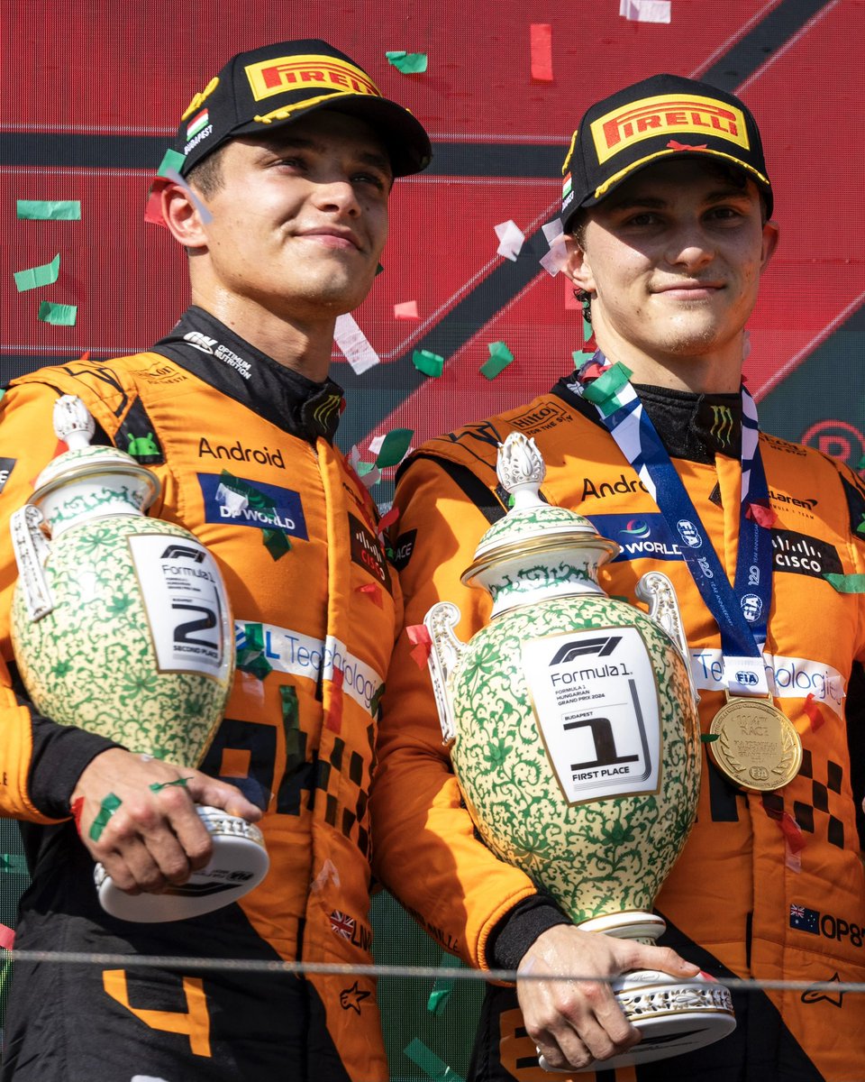 WHAT JUST HAPPENED?! 🤯

P1 and P2 for <a href="/OscarPiastri/">Oscar Piastri</a> &amp; <a href="/LandoNorris/">Lando Norris</a> at the #HungarianGP.
