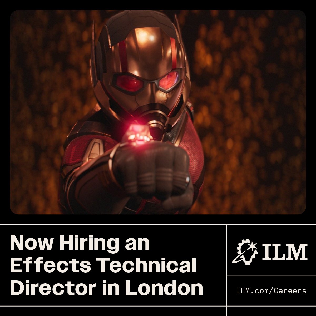 JoinILM's tweet photo. ILMโs London Studio is #hiring an Effects Technical Director to generate effects elements, procedural animation and dynamic simulations for feature film and episodic visual effects.
Interested? Apply now and #JoinILM: ๐ https://t.co/xTAj3fERme
#JointheForce #VFX #Jobs https://t.co/av6eaTiFkN