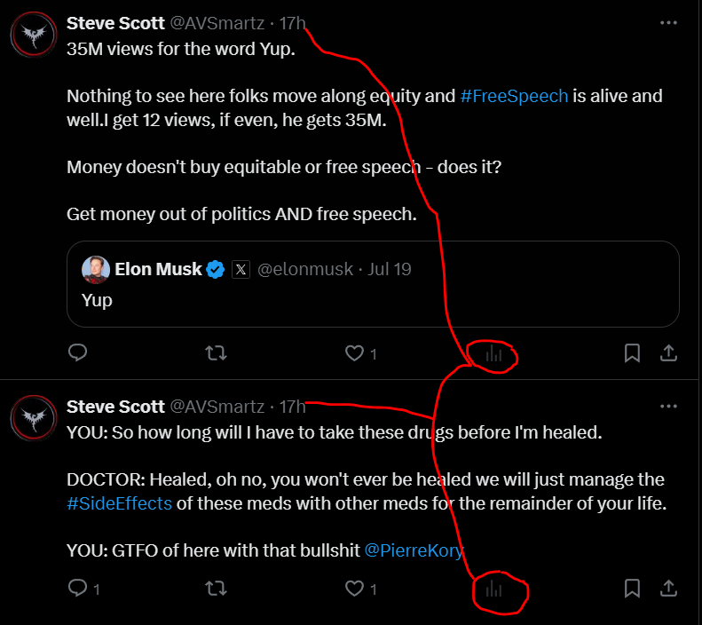 PetDragonNFTs's tweet image. 17 hrs and not a single view.

A week ago I saw #TrumpsRally was clearly a #StagedEvent w/o ever needing my opinion corroborated. 

@elonmusk @X @CommunityNotes WANTED to🎯ppl like me, to divide us, but w/ me it backfired, so I'm back to being censored.🖕U Haters! @Devon_Eriksen_
