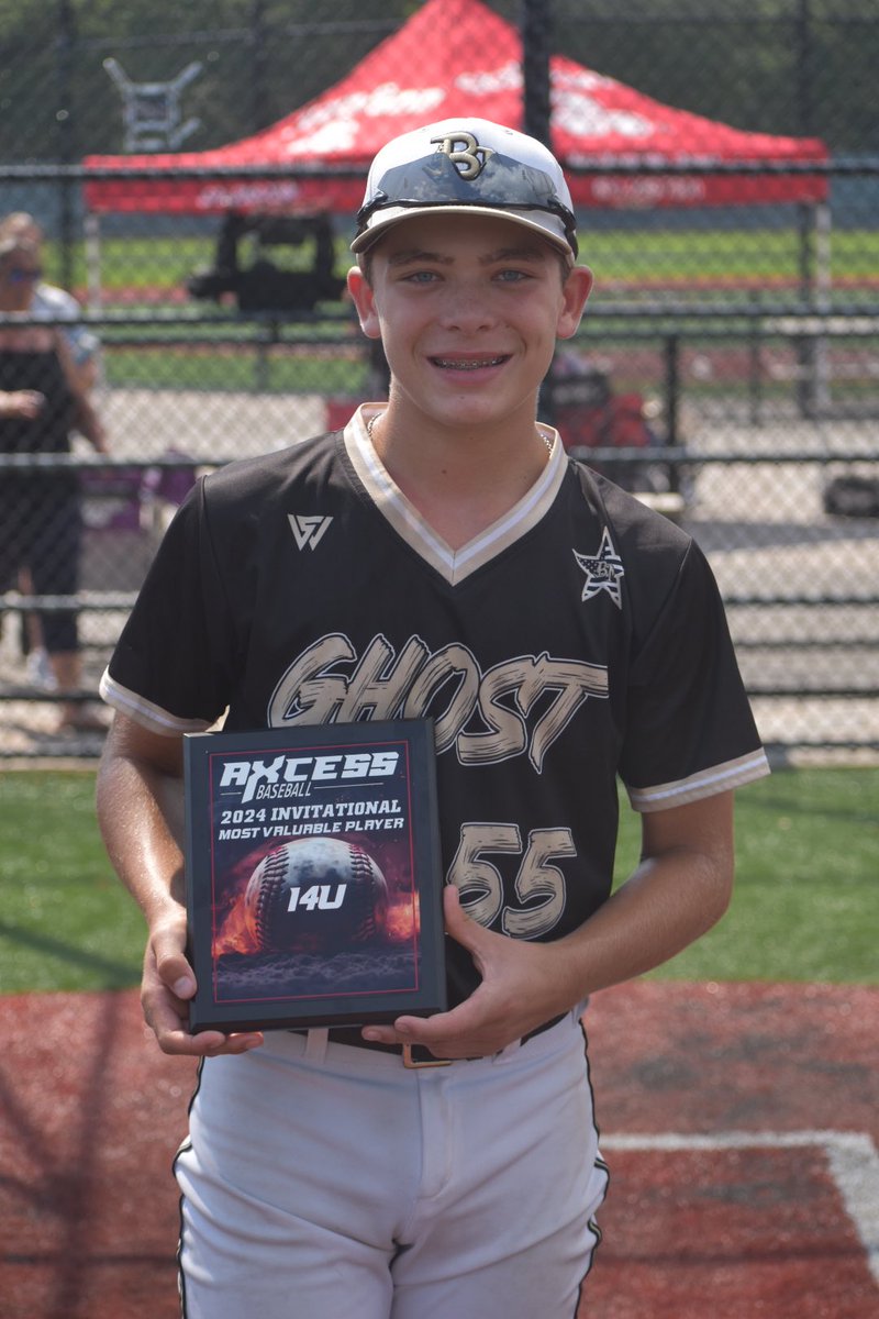 axcessbaseball's tweet photo. Back-to-back 🏆 

Congratulations to B1 Ghost Tracy (5-0) on capturing the 14u Axcess Invitational with a 4-2 victory. They also won the championship last year.

Runner Up: MVP East End

MVP: DJ Dowling (.556 AVG, .636 OBP &amp; 4 IP, 1 H with a win) https://t.co/KX5f1jhc7s