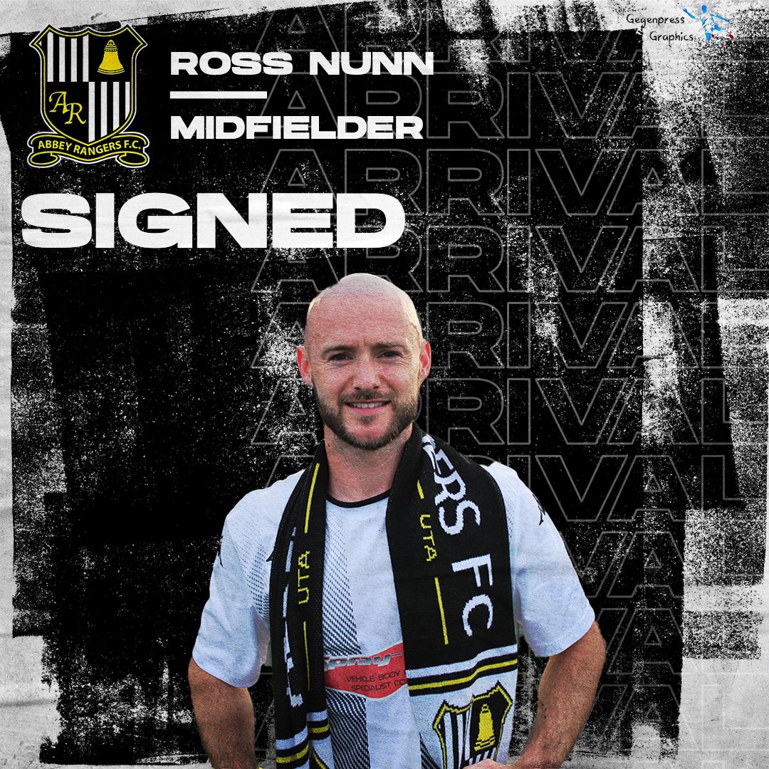 ARFC_Official's tweet photo. 𝙎𝙄𝙂𝙉𝙀𝘿!

Welcome to Abbey Rangers - Ross Nunn.  

A combative box-to-box midfielder who has previously played under the Bessents.

We’ve got a Rambo to go with our Robbo! https://t.co/j77M00Hcad