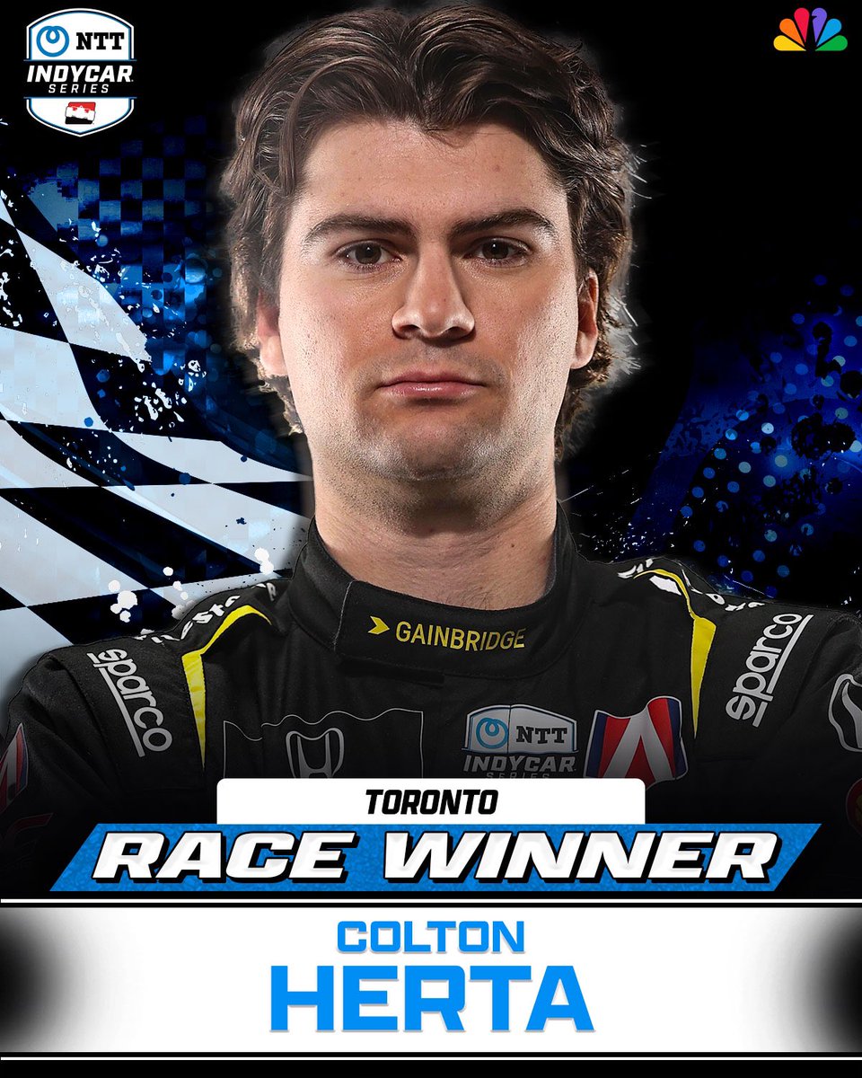 REPOST to congratulate Colton Herta! 🏁 

HE COMPLETES A PERFECT WEEKEND IN TORONTO.