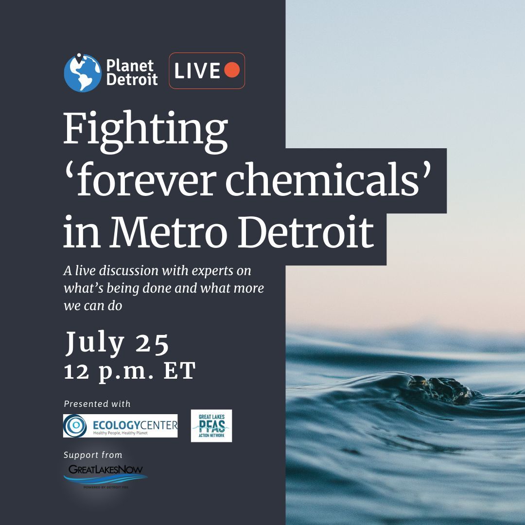 🚨COMING UP ON JULY 25🚨 

Join our webinar "Fighting 'forever chemicals' in Metro Detroit" to learn about PFAS contamination in our region and what's being done to address it. 

Sign up and get your questions answered from our panel of experts: buff.ly/4bNSFvx