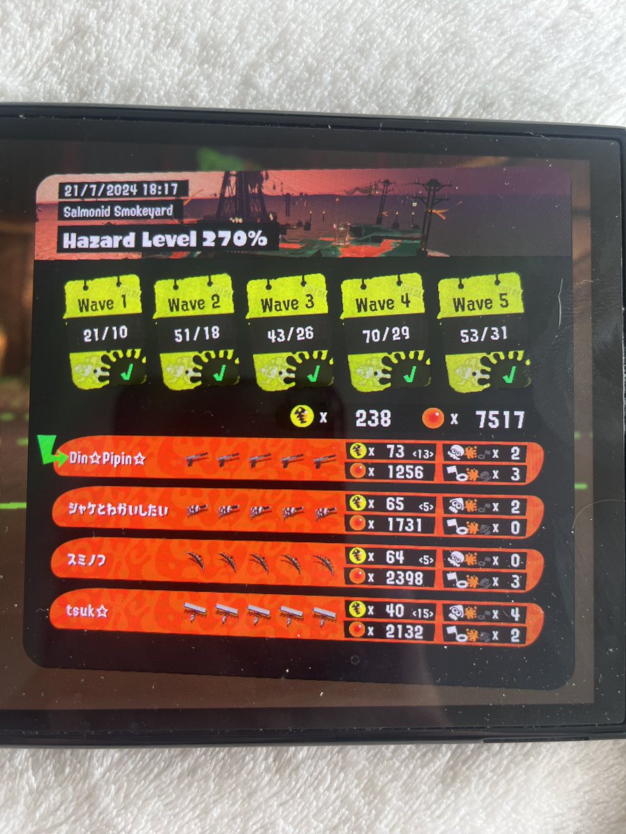 Ninja_sciocco's tweet photo. If this isn’t top5% imma Kermit #NintendoSwitch #Splatoon3 #salmonrun https://t.co/oNRxAg7zDS