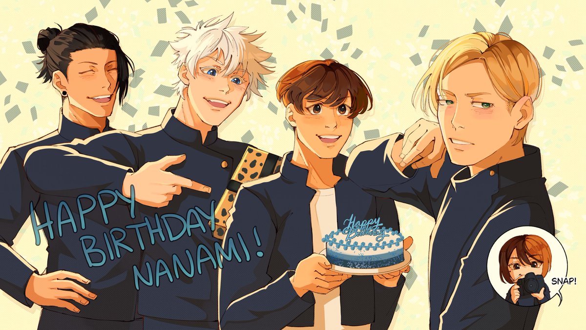07/03 - happy birthday nanami!! (sorry for being late babygorl 🫶)

#art #jjk #nanami