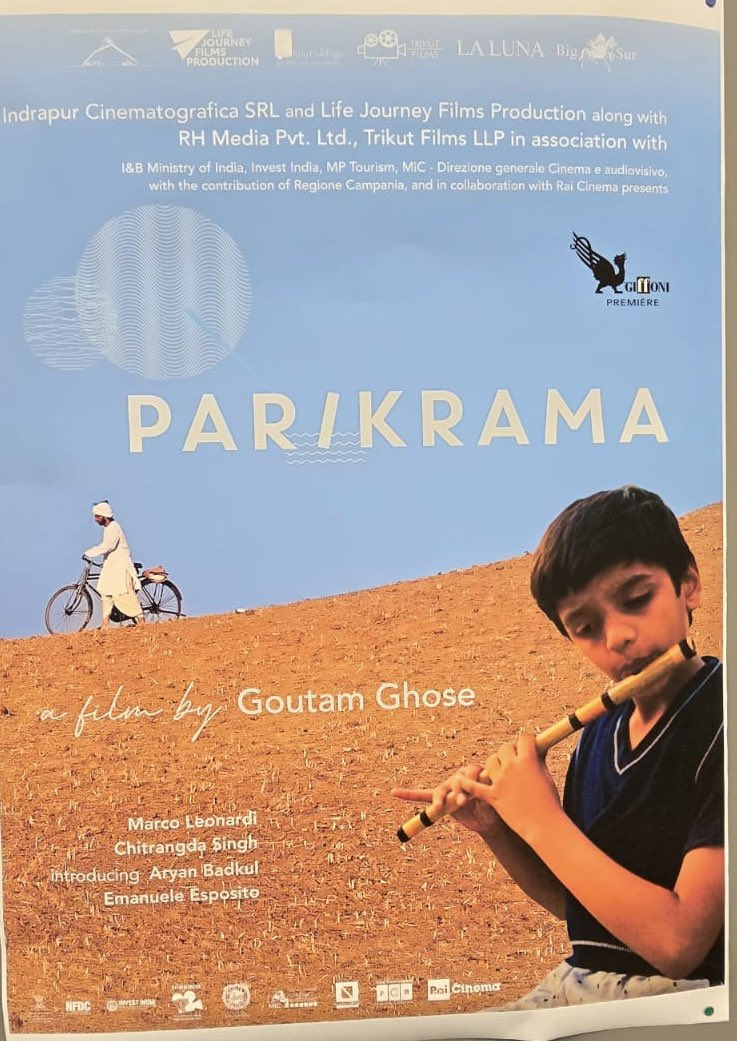 IndiainItaly's tweet photo. Parikrama - Story of Lala, premiered at #Giffoni Children’s Film Festival, Italy. Directed by Goutam Ghose, it is the first Indo-Italian coproduction under a bilateral agreement. Sergio Scapagnini is Producer and authored the book ‘Lala’
@MIB_India https://t.co/ZzgdJKQCpt