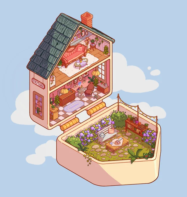 Tattoo Shop polly pocket commission