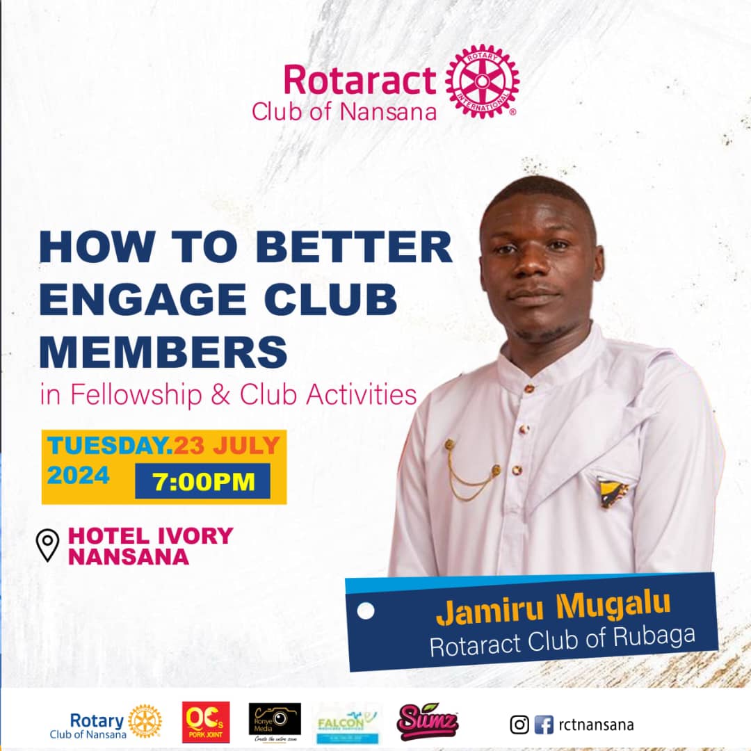 "The foundation upon which Rotary is built is friendship; on no less firm foundation could it have stood."   Paul Harris

Dear Rotarians, Rotaractors, and Guests. 

The Titans welcome you to the weekly Tuesday fellowship. Come through 👋😊