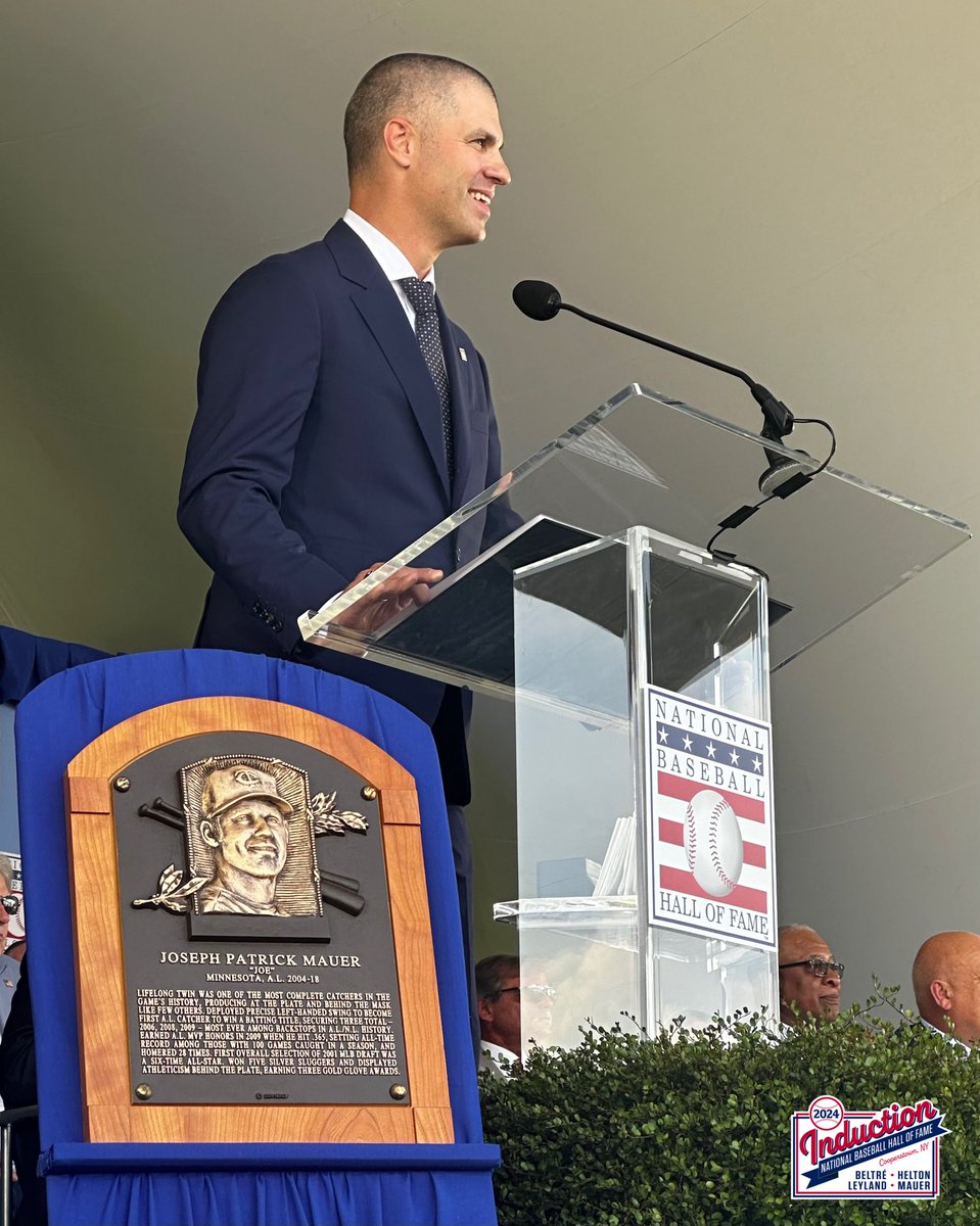Well played, Mauer. #HOFWKND