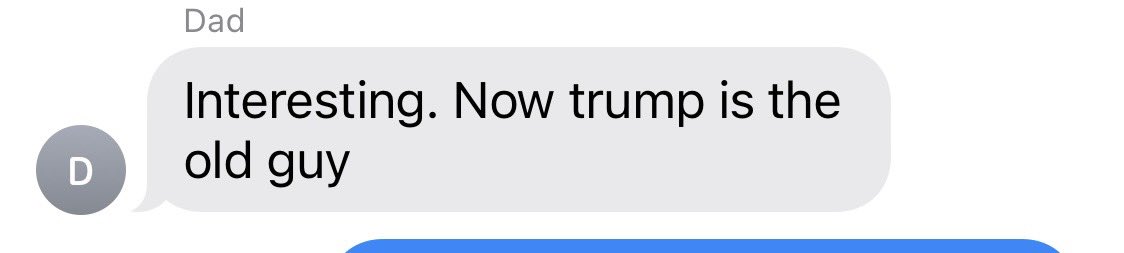 My 84-year old dad spot-on