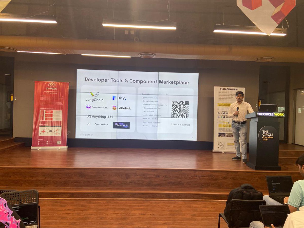 TansDeva's tweet photo. Sharing the stage with @narayananratish @BharatGupta9892 after a long time
@Gaianet_AI Dev Meetup Gurugram! https://t.co/iwR4Qe0SXw