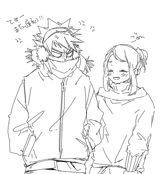 El invierno es su época favorita, ya que <a href="/XxDYNAMIGHTxX/">𝙱𝙰𝙺𝚄𝙶𝙾 𝙺𝙰𝚃𝚂𝚄𝙺𝙸 -𝙰𝚄-</a> es incluso mas friolento que ella y verlo todo cubierto es adorable.
— ¿No crees que hoy hace menos frío que ayer?