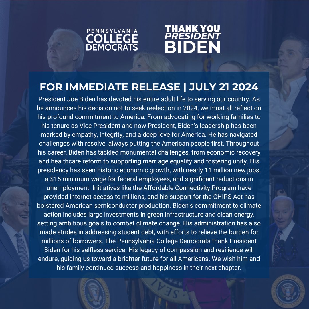 Pennsylvania College Democrats tweet media