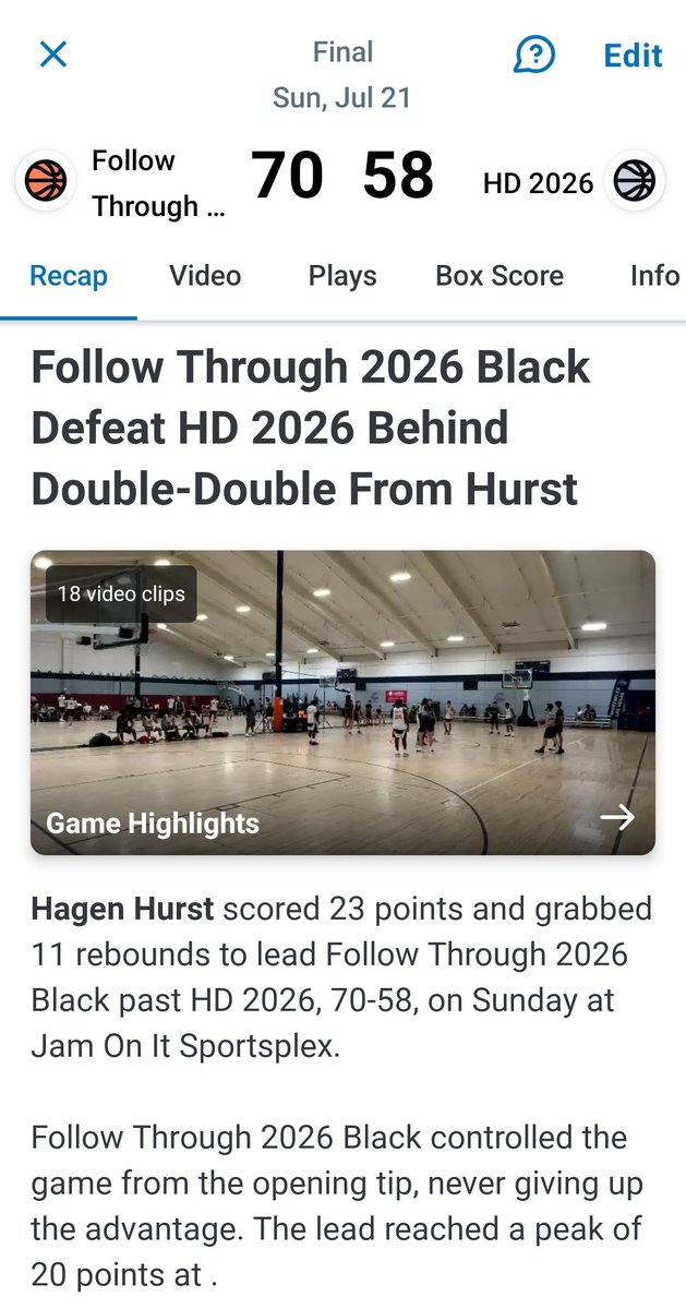 Follow Through SA tweet media