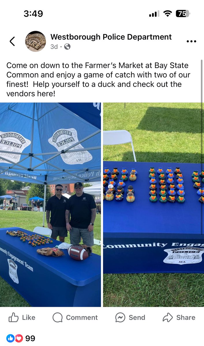 Oh… I guess the Westboro Police Dept is in on the “conspiracy” too 🤷‍♂️🤣