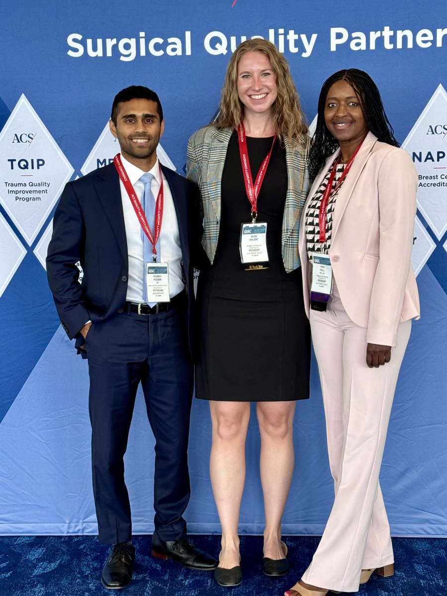 FariFallMD's tweet photo. Honored to have spent the weekend representing @JEFFsurgery and @Nemours at the @ACSQS2024 with 2 podium and 1 poster presentation https://t.co/X3exopJ2CF