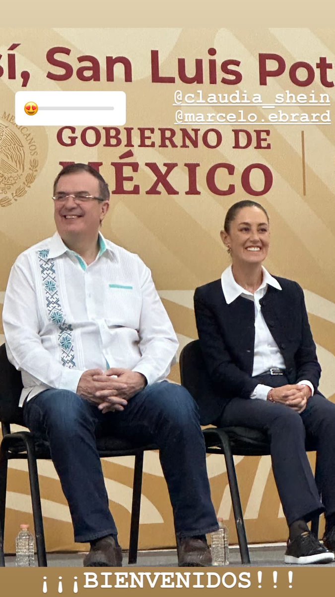 JuntosApoyMex's tweet photo. Dos grandes @Claudiashein @m_ebrard https://t.co/MWaVCnzrfk