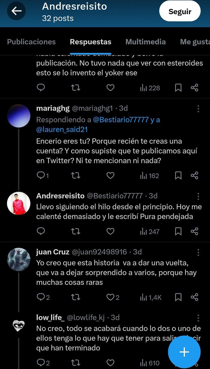 A todo esto que fue de estas dos cuentas? Grayson qué tenía una ortografía excelente dando a entender que era biyin en otra cuenta y andresreisito qué apareció de la nada y no se menciono su user ya que no se sabía nada y comenzó a comentar? 🤔 Y defender a Alex y biyin