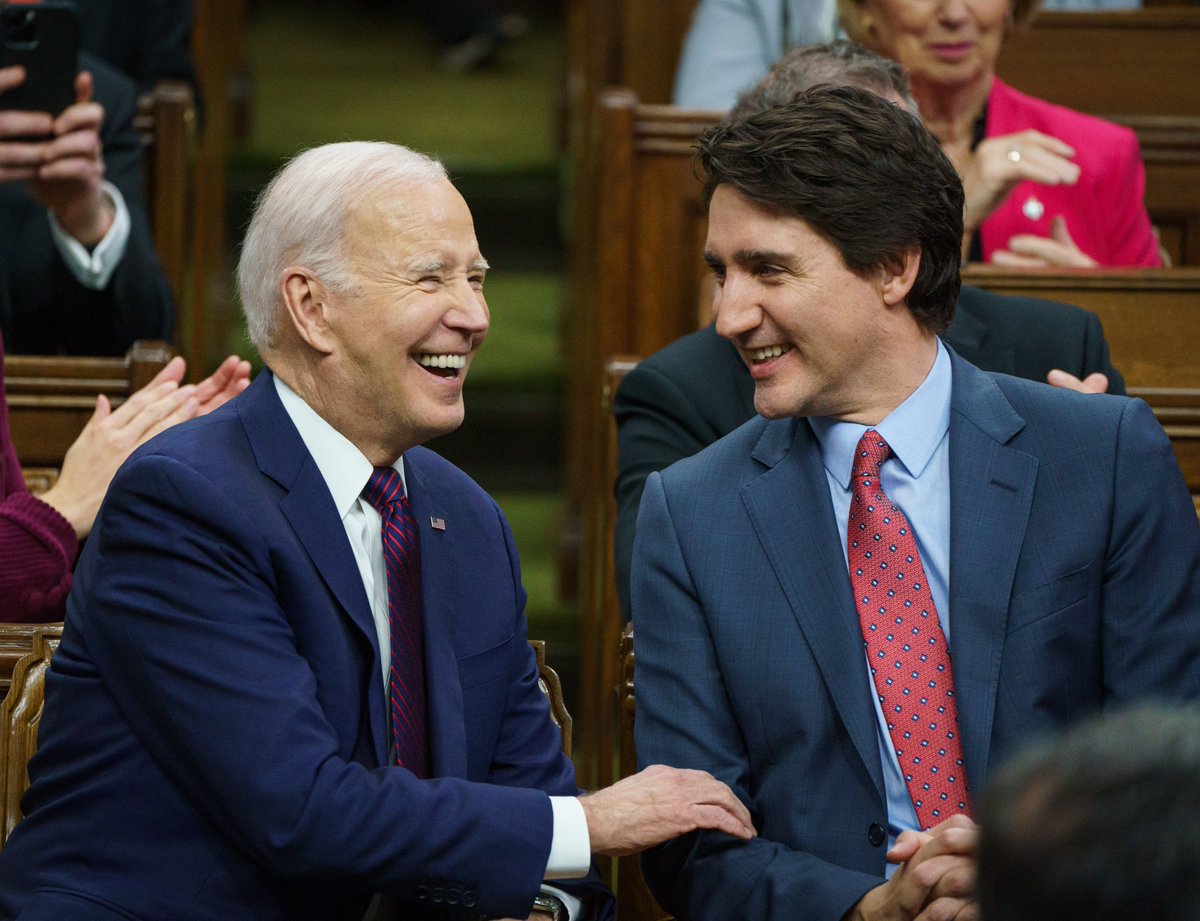 I’ve known President Biden for years. He’s a great man, and everything he does is guided by his love for his country. As President, he is a partner to Canadians — and a true friend.

To President Biden and the First Lady: thank you.