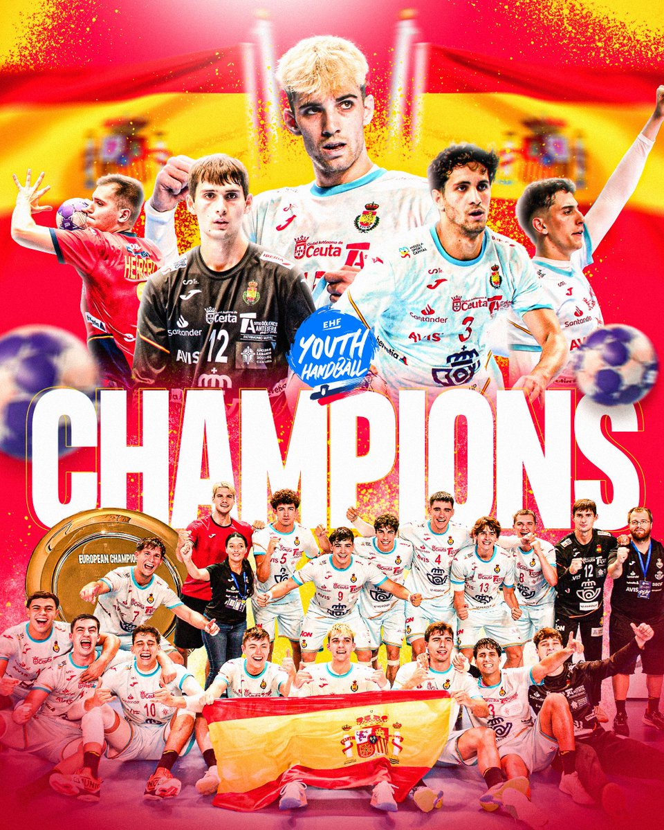 EHF EURO (@ehfeuro) on Twitter photo 𝗥𝗘𝗬𝗘𝗦 𝗗𝗘 𝗘𝗨𝗥𝗢𝗣𝗔 🇪🇸🏆 <a href="/RFEBalonmano/">RFEBalonmano</a> are back-to-back M20 #ehfeuro2024 CHAMPIONS after beating 🇵🇹! #balonmano 𝗥𝗘𝗬𝗘𝗦 𝗗𝗘 𝗘𝗨𝗥𝗢𝗣𝗔 🇪🇸🏆 <a href="/RFEBalonmano/">RFEBalonmano</a> are back-to-back M20 #ehfeuro2024 CHAMPIONS after beating 🇵🇹! #balonmano