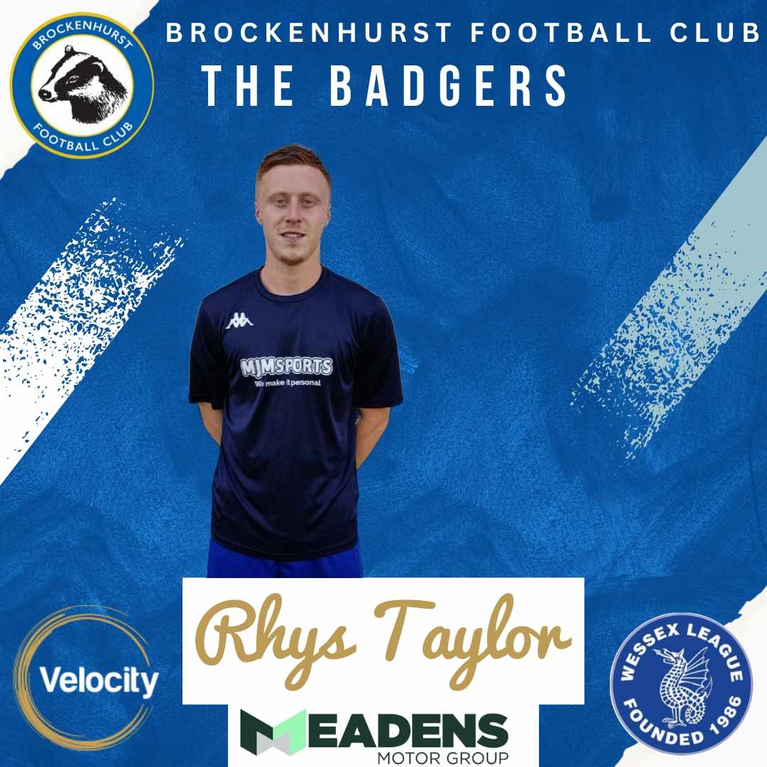 🚨1ST TEAM NEW SIGNING🚨

We are happy to announce the New Signing of <a href="/RhysTay38/">Rhys🏴󠁧󠁢󠁥󠁮󠁧󠁿</a>

Central Midfielder Rhys joins us from <a href="/bandlfc/">Blackfield & Langley FC</a> after previously playing for @DannyAckland <a href="/alresford_town/">Alresford Town FC</a>

Welcome to the Badgers Rhys 🦡