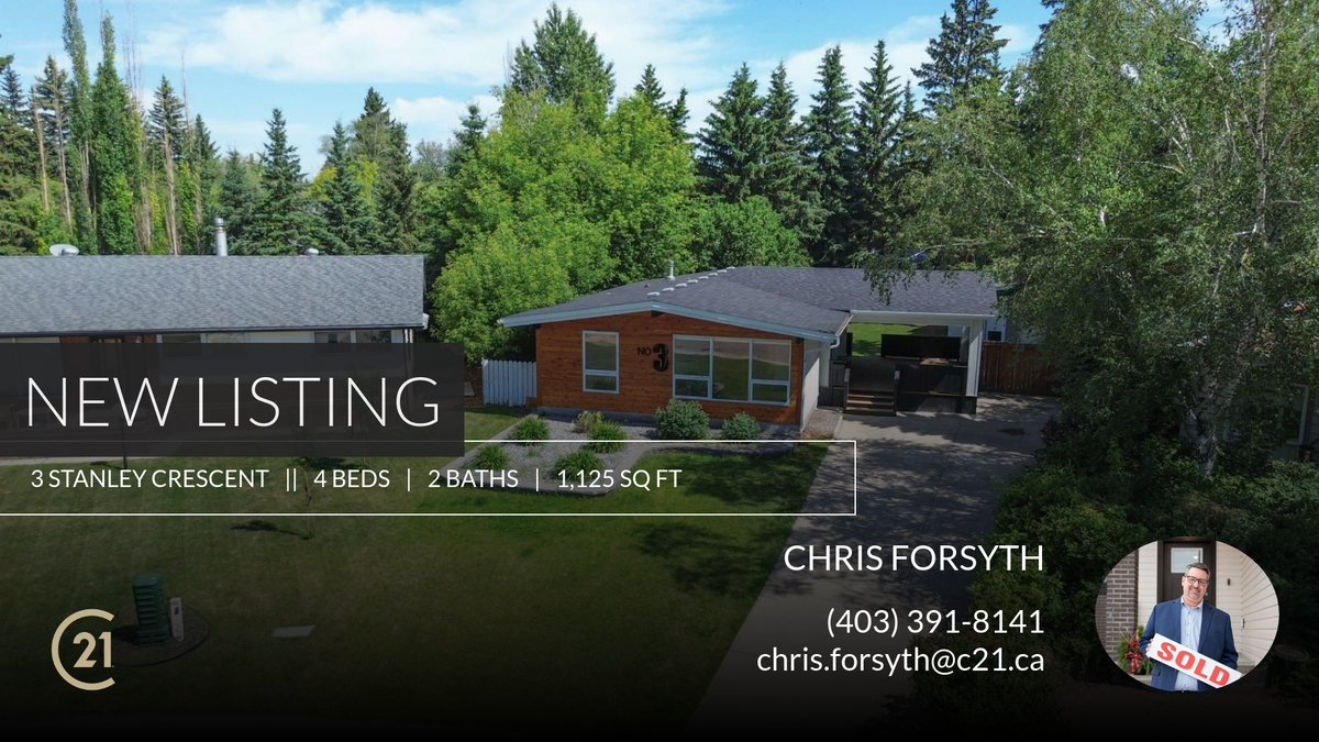 📍 New Listing 📍 Take a look at this fantastic new property that just hit the market located at 3 Stanley Crescent in Red Deer. Reach out here or at (403) 391-8141 for more information!

Listed by Brenda Bowness

Chris Forsyth - R... homeforsale.at/3_STANLEY_CRES…