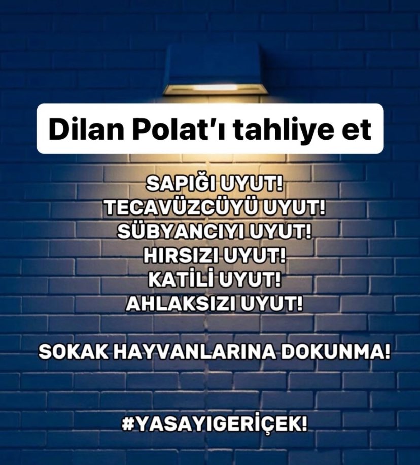 Yeter artık sesimizi duyun #dilanpolatserbestkalmalı