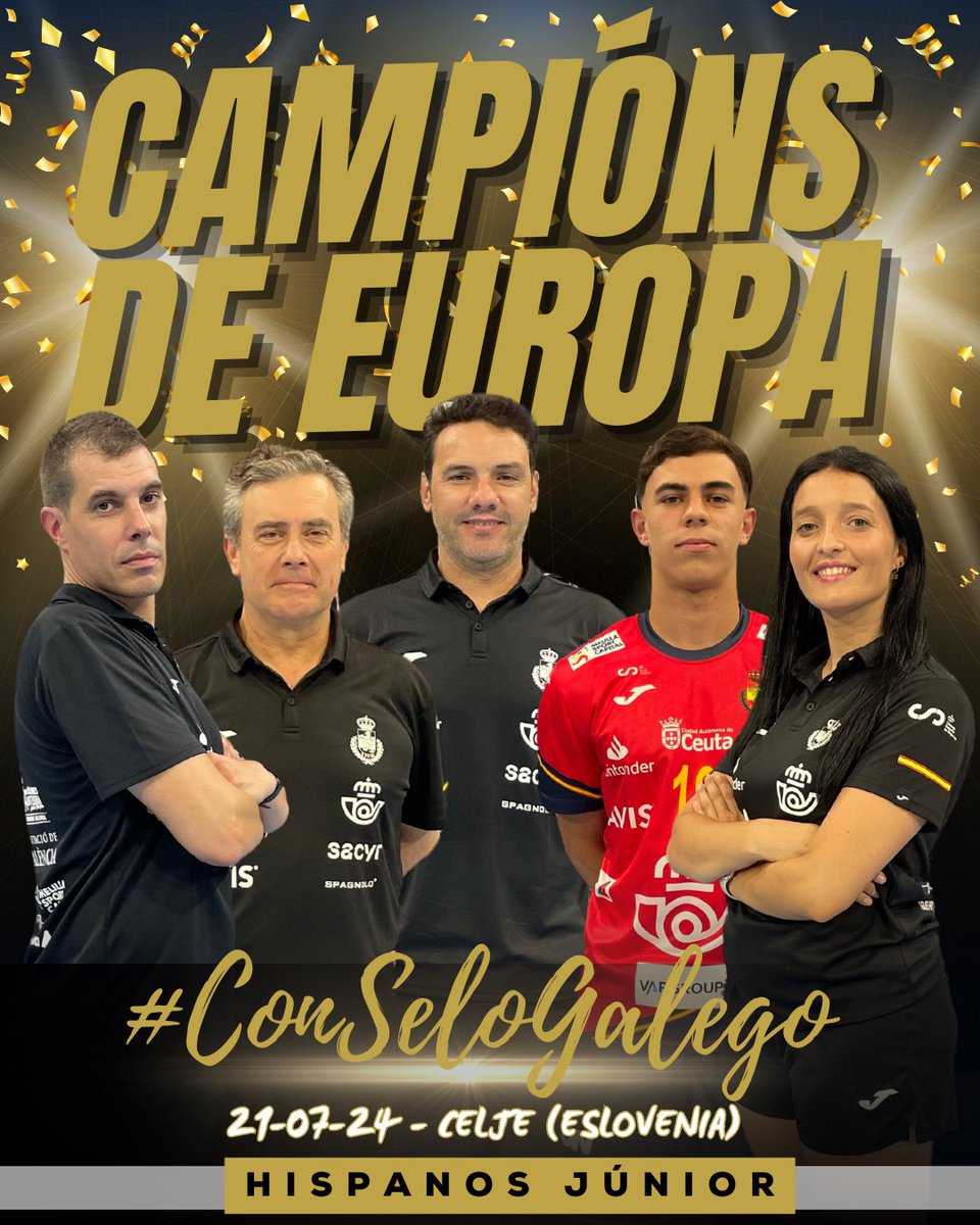 Non estará de moda felicitalos/a coma si gañasen unha Eurocopa doutro deporte, non tiveron pantallas xigantes en cada cidade e de seguro que terán que esperar polos recoñecementos que merecen, pero aí queda iso:

⁃𝐂𝐚𝐦𝐩𝐢ó𝐧𝐬 𝐝𝐞 𝐄𝐮𝐫𝐨𝐩𝐚 𝐗𝐮𝐯𝐞𝐧𝐢𝐥 𝟐𝟎𝟐𝟐