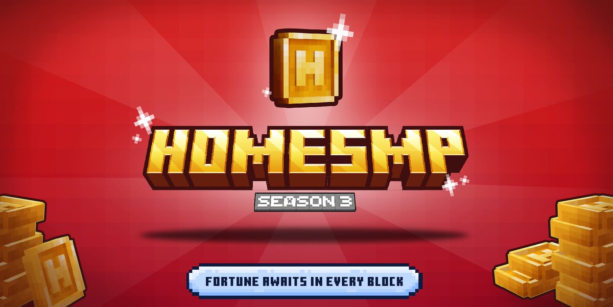 🚨📣Get ready, HomeSMP fans! We're back for Season 3 next Saturday, July 27th! 🎉

This season, we're diving into Minecraft 1.21 with some exciting twists, including our brand new HomeSMP coin that can be used to buy and sell resources 💰

#HomeSMP #Minecraft
