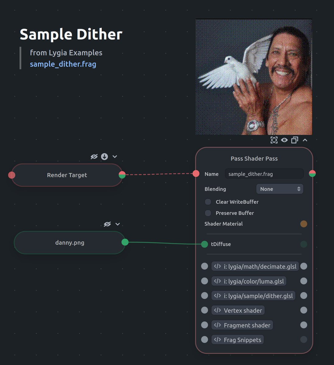 . <a href="/repalash/">Palash Bansal</a> started adding <a href="/lygia_xyz/">lygia</a> 's canonical examples to dev.shaders.app!